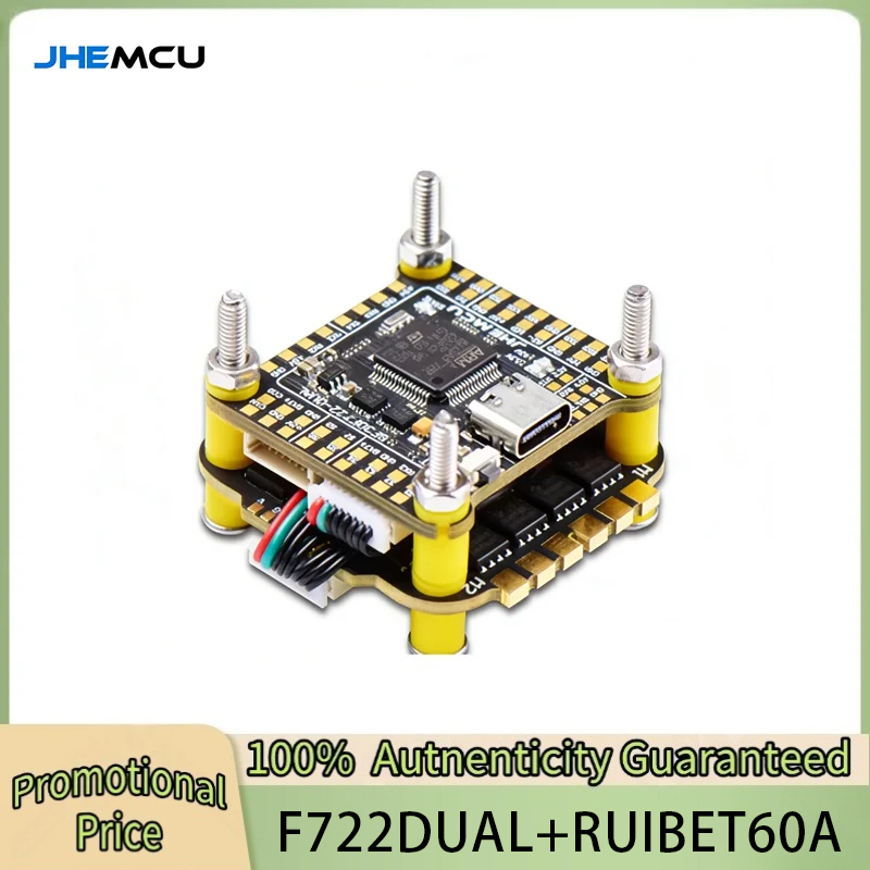 JHEMCU F7 Stack F722 Dual Flig - огляд і ціна Fpv Flight Controller F7 Stack 60A