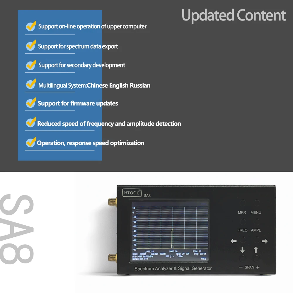 Handheld Spectrum Analyzer wit - огляд і ціна Signal Generator Spectrum Analyzer