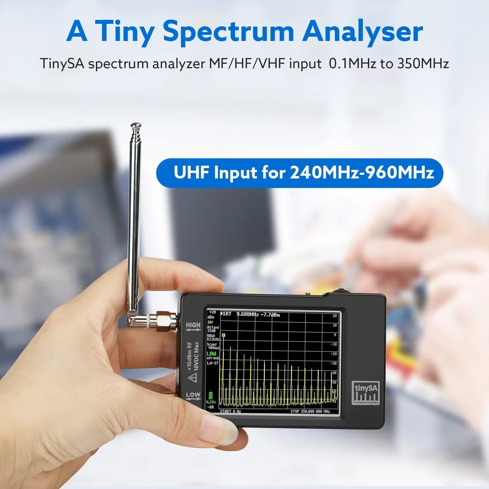 Upgraded Tiny Spectrum Analyze - огляд і ціна Signal Generator Spectrum Analyzer